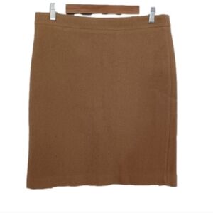 J.Crew Mercantile Wool Mix Lined Career Pencil Skirt - Camel Size 8